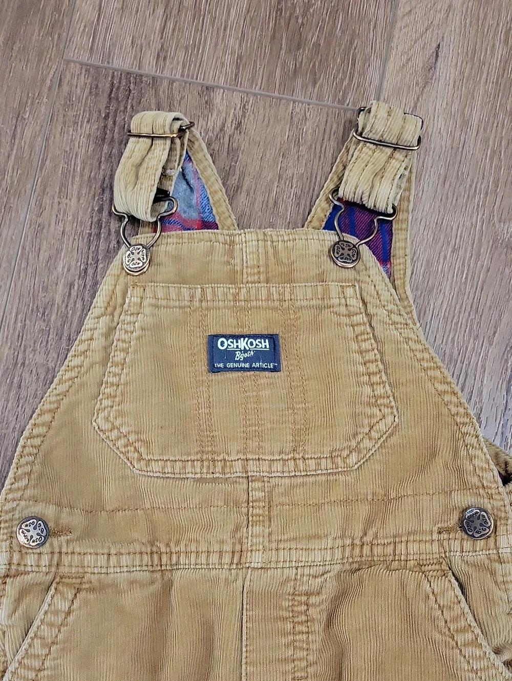 OshKosh B'gosh Tan Corduroy Overalls